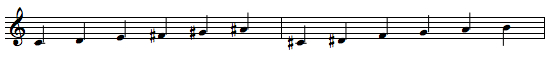 whole tone scale, scales, whole step