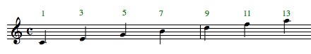 chord tensions, 9, 11, 13